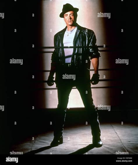 Sylvester Stallone Rocky V 1990 Directed By John G Avildsen Stock