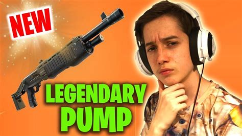 legendary pump shotgun new amazing new fortnite weapon youtube