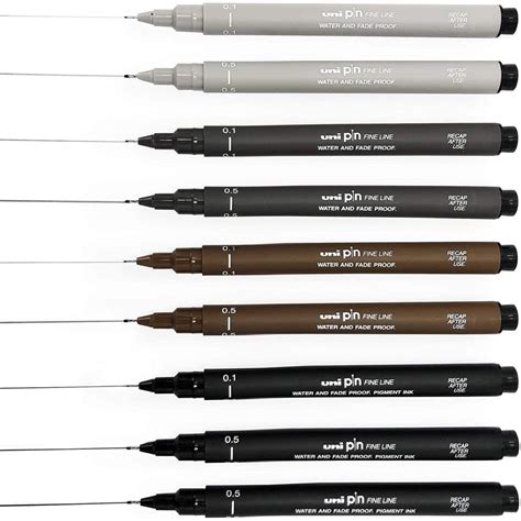Uni Ball Uni Pin Fine Line Drawing Pen Art Lounge