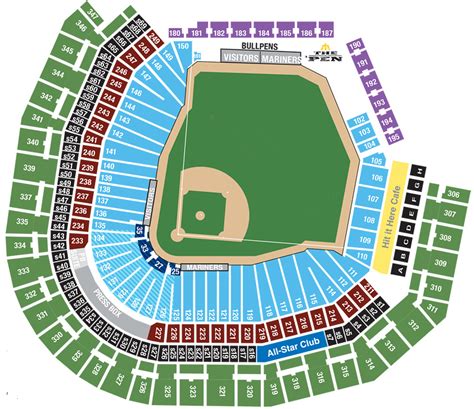 Click and drag the image for full 360° viewing experience. Seattle Mariners Seating Chart | Mariners Seat Chart View ...