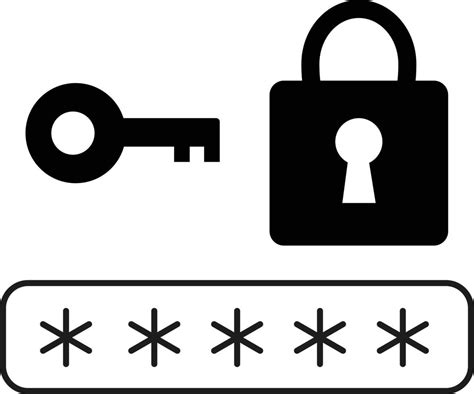 Password Security Icon Password Security Symbol Password Protection
