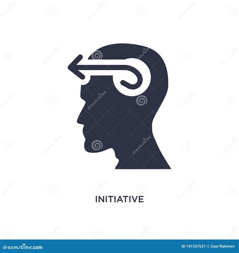 Initiative Icon On White Background Simple Element Illustration From