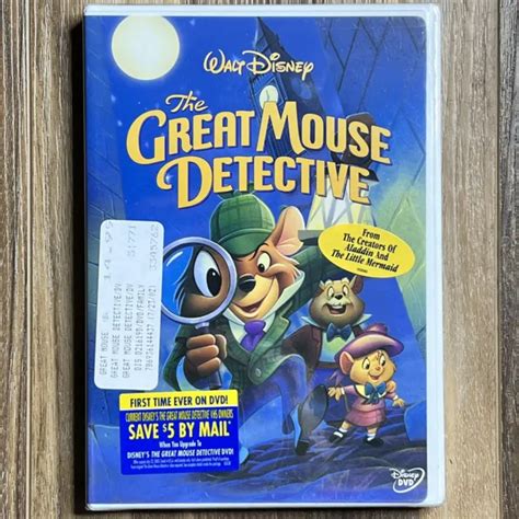 2002 New Sealed Dvd The Great Mouse Detective Walt Disney Fun Adventure