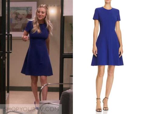 The Big Bang Theory Season 12 Episode 13 Pennys Blue Fit Flare Dress
