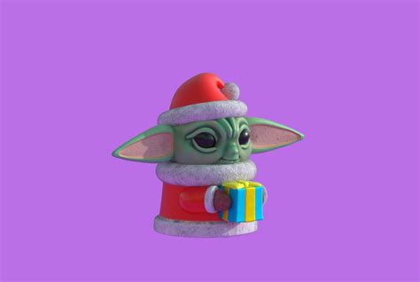 Archivo 3d Baby Yoda Navidad 👶・diseño Para Descargar Y Imprimir En 3d・cults