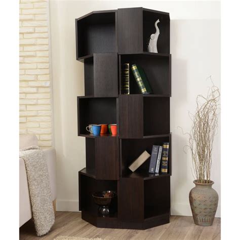These shelves will not only accompany your books but all the necessary items or decorations. This bookshelf gives your room a modern look | Corner ...