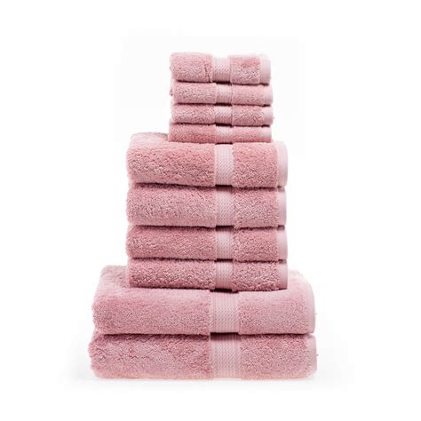 900 Gsm Egyptian Cotton Solid 10 Piece Towel Set Latte