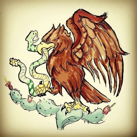 27 free printable eagle coloring pages in vector format, easy to print from any device and automatically fit any paper size. Mexican Flag Eagle Drawing at GetDrawings | Free download