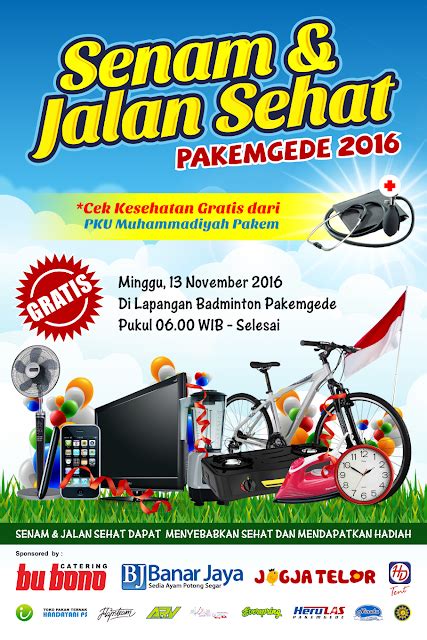 Desain Poster Jalan Sehat Desain Grafis Kreatif