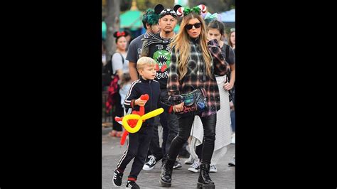 Fergie Rocks Leather Trousers As She Enjoys Quality Time With Son Axl