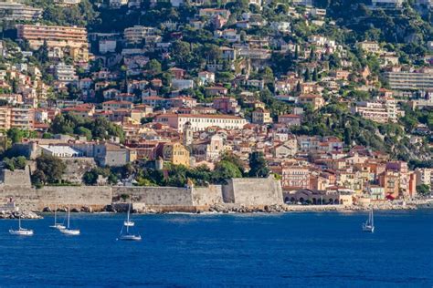 Villefranche Sur Mer With Its Citadel Editorial Stock Image Image Of