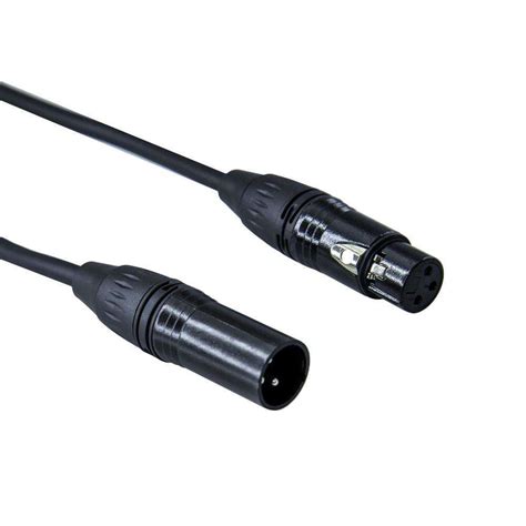 3 Pin Male To Female Xlr Dmx 110ohm Cable 075 To 20 Metre Cannon