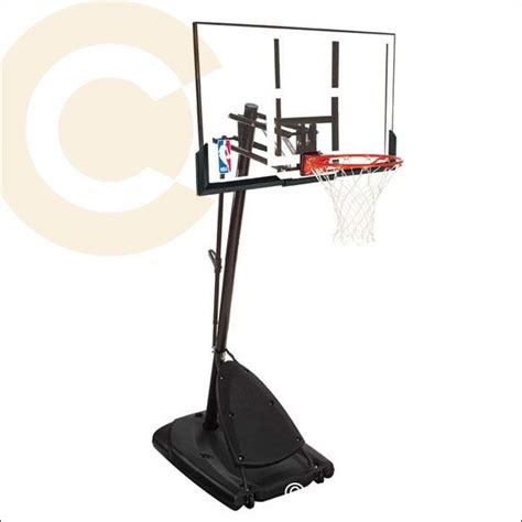 Spalding Gold Portable Goal Spalding Gold Acrylic Portable Basketball