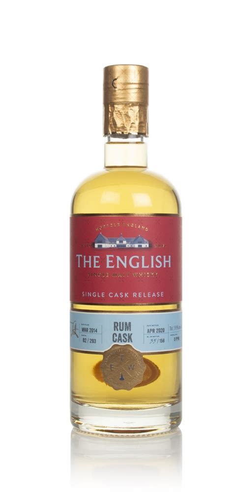 The English Single Cask Release Rum Cask Whisky 70cl Master Of Malt