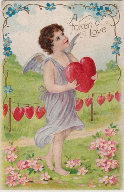 Antique Valentines Day Embossed Postcard Vintage Foreign Etsy