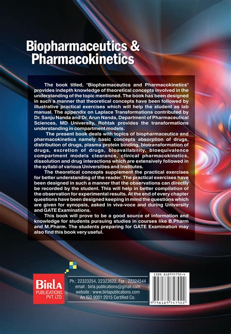 Biopharmaceutics And Pharmacokinetics Birla Publications Pvt Ltd