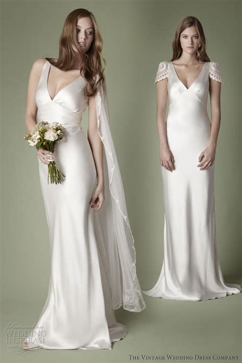 Shop discount wedding dresses with half sleeves, 1/2 sleeves, 3/4 check out our 3/4 sleeve wedding dresses from the latest bridal collection. The Vintage Wedding Dress Company — 2013 Decades Bridal ...