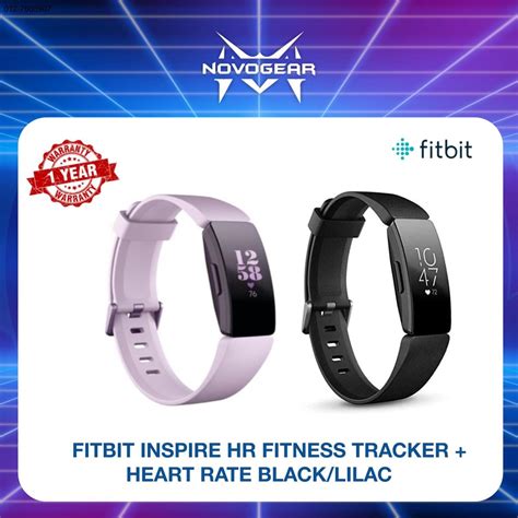 Fitbit Inspire Hr Fitness Tracker Heart Rate Blacklilac Shopee