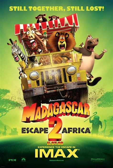 Лев алекс, зебра марти, жираф мелман и гиппопотамиха глория пытаются улететь на самолете. Madagascar: Escape 2 Africa (2008) Movie Trailer | Movie ...