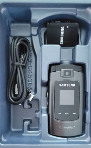 Samsung Sync Sgh A707 Black Atandt Cingular Very Rare Flip Phone