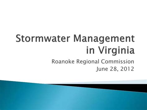 ppt stormwater management in virginia powerpoint presentation free download id 1568969