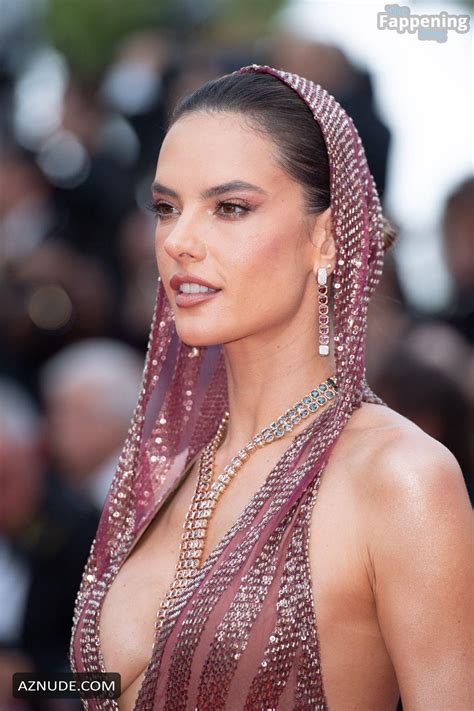 Alessandra Ambrosio Flaunts Her Sexy Tits At Cannes Film Festival Aznude