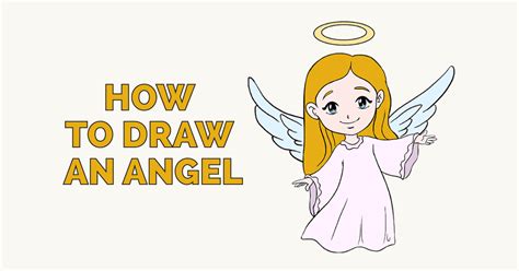 Cute Angel Step By Step Easy Drawings Harris Hictoundile