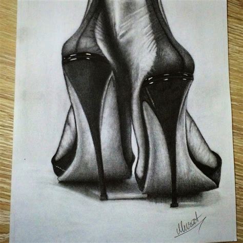 Drawing High Heels With Pencil By Korkmazart On Deviantart