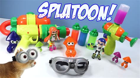 World Of Nintendo Splatoon Splattershot Blaster Mini Ink Gun Toy Review YouTube