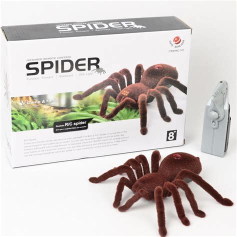 Scary Plush T Prank Remote Control Spider Infrared Rc Toy Halloween Props Fake Toys Gags