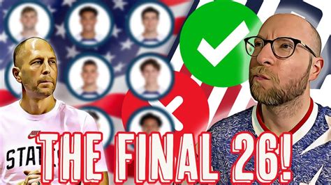 Predicting The Final Usa World Cup Roster The Us Soccer Podcast Youtube