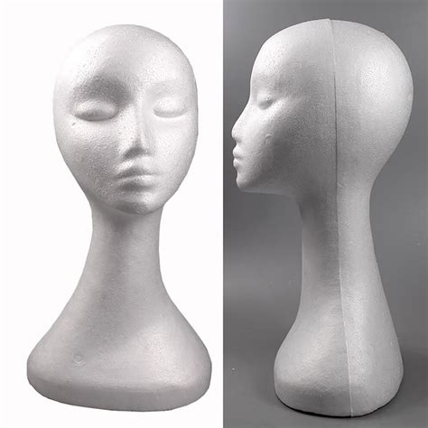 female mannequin head dummy model display stand for wig jewelry headphone hat mannequin heads