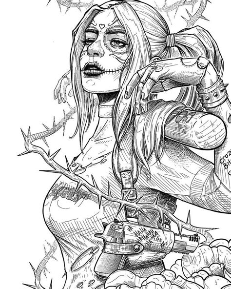 Find the best harley quinn coloring pages for kids & for adults, print. Pin on coloring book
