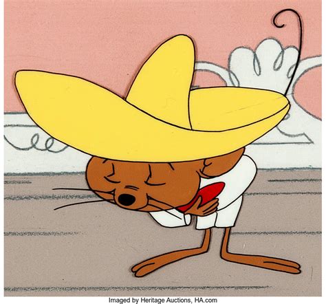 The Bugs Bunny Show Speedy Gonzales Production Cel On Key Master Lot