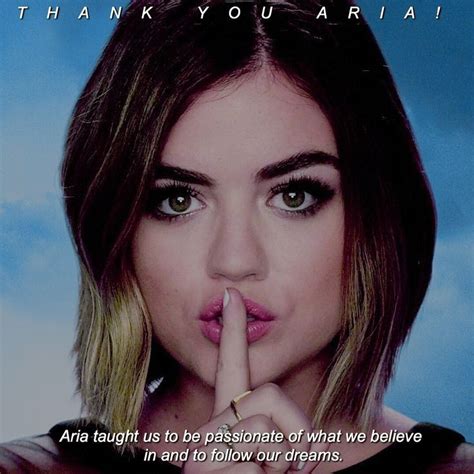 A Woman With Her Finger In Her Mouth And The Words Aria Taught Us To Be
