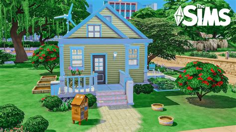 Tiny Home 🏡💚 The Sims 4 Rebuild Challenge Stop Motion No Cc Youtube