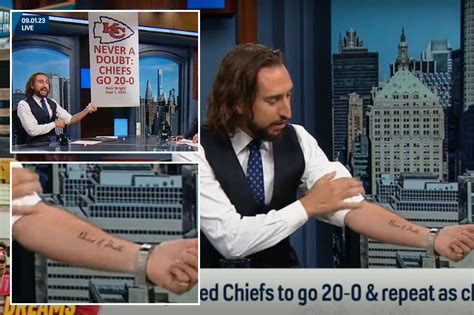 Nick Wrights 20 0 Chiefs Prediction Is Dead But His Tattoo Lives Forever