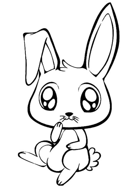 Baby Rabbit Coloring Pages Free Coloring Pages