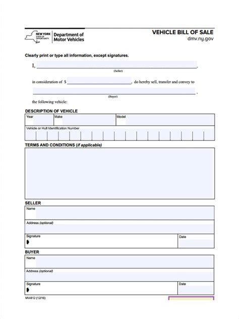 Free 7 Generic Bill Of Sale Forms In Pdf