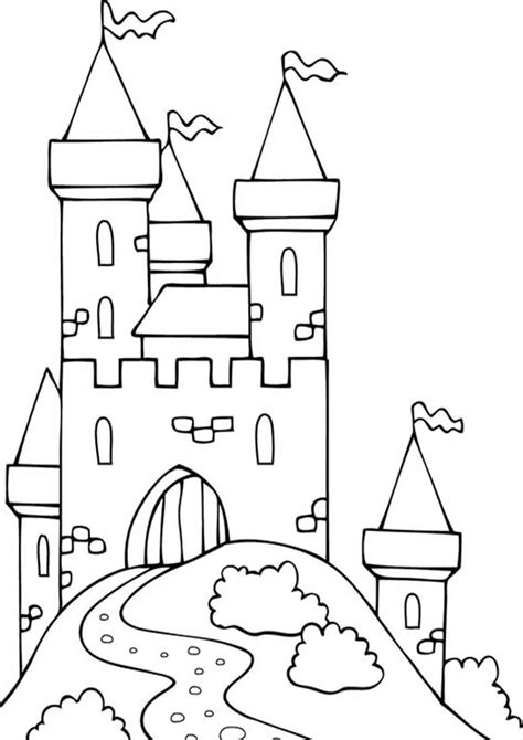 Free And Easy To Print Castle Coloring Pages Castle Coloring Page