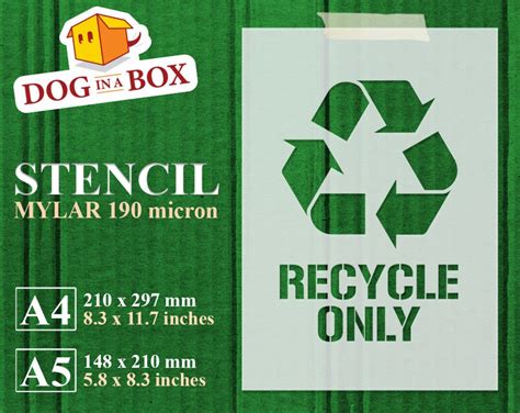 recycle stencil recycle simbol recycle logo stencil stencil etsy