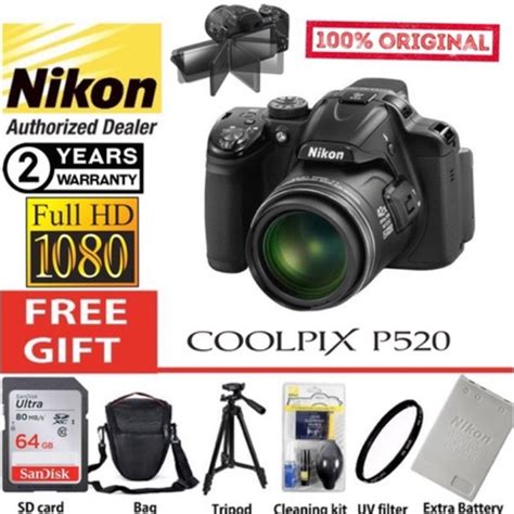 Newnikon Coolpix P520 Cmos Sensor 24 1000mm 42x Super Zoom Lens