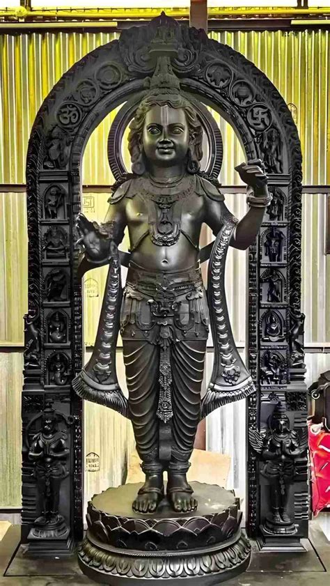 Lord Shri Ram Murti Ayodhya Original Image Full HD 22 January 2024