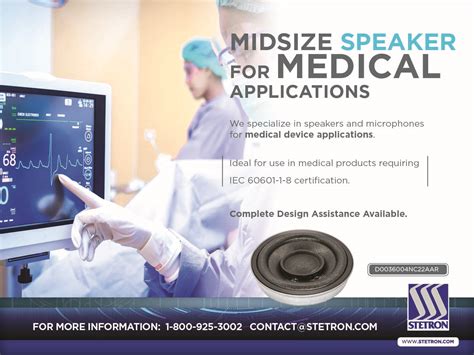 Speakers For Medical Applications Stetron