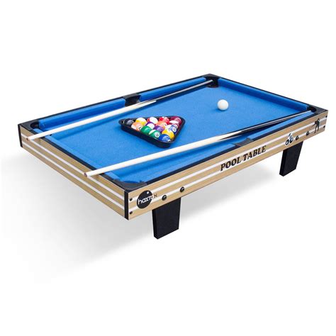 Mini Pool Table Top Games 36 Inch Tabletop Billiards Table Set With 16 Pool Balls 2 Cues 1