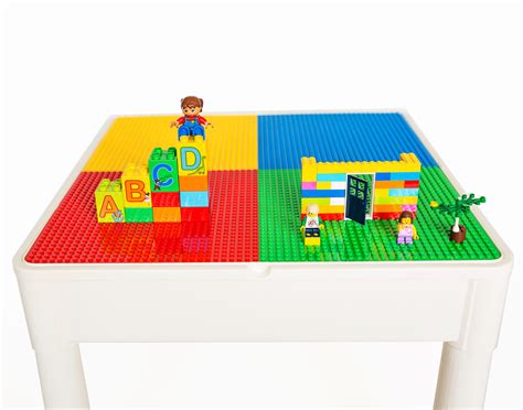 Lego Table Kids 4 In 1 Play And Build Table Set For Indoor Activity