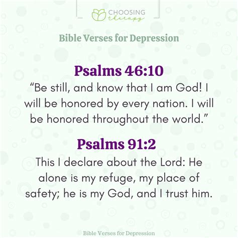 43 Bible Verses For Depression