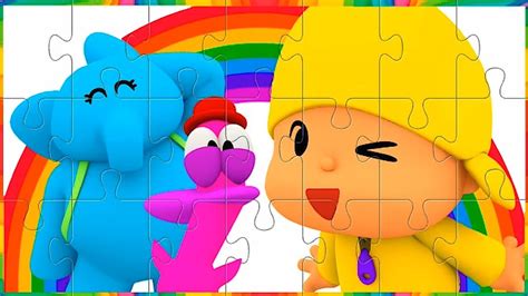 Puzzle Pocoyó ¡arcoíris 🌈 Puzzles Para Niños Youtube