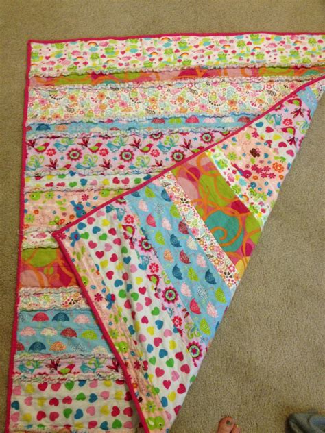 The Wanna Be Crafter Strip Rag Quilt