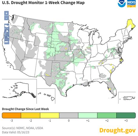 National Drought Conditions Improvements In The Plains And The Midwest